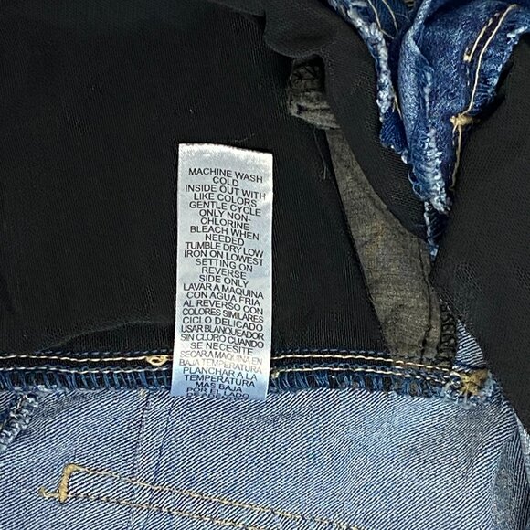 Democracy Mid Rise Ab-solution Ankle Skimmer Denim Blue Jeans Gold Buttons 10 - Picture 16 of 16